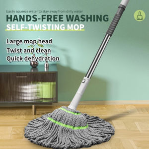 Self-twisting Water Spin Mop 360 Degree Magic Tornado Mop Quick Dry Easy Spin Map Floor Cleaning Mop