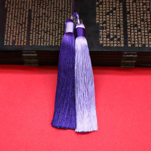 Double Color Tassel Car Pendant Vertical Smooth Bookmark Tassel Multi-Functional Accessories for DIY Fashion Jewelry