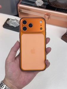 Ốp Điện Thoại iPhone 17/16/15/14/13 Pro Max Bằng Hợp Kim Nhôm Và Silicon Lai - Vỏ Chống Sốc Với Bảo Vệ Ống Kính