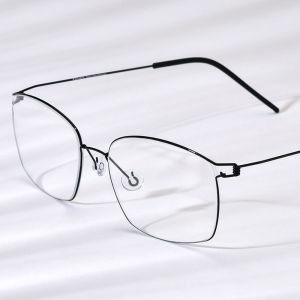 FONEX Titanium Alloy Glasses Men Brand Design Square Eyeglasses Ultralight Morten Denmark Custom Optical Screwless Eyewear 98624
