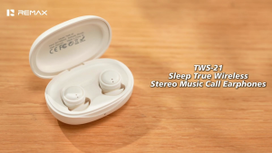 Remax TWS-21 6.0 Wireless Version Pressureless Sleep Fingertip Touch mini EarPhone