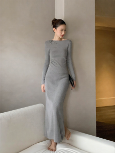 XXNING | Bộ Đồ Knitted Ôm Body Kiểu Dáng Off-shoulder In Hoa