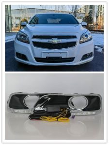 LED DRL For Chevy Chevrolet Malibu 2012 2013 2014 Daytime Running Lights Waterproof Daylight Lamp With Dynamic Turning Light