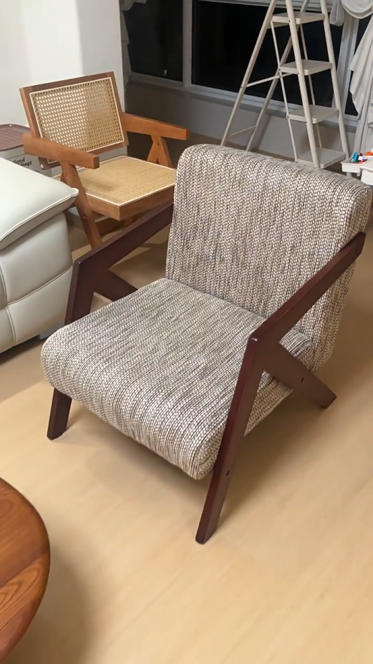 Ghế sofa đơn KO261 phong cách Bắc Mỹ ghế sofa phòng khách thiết kế cổ điển chất liệu tự nhiên thư giãn tối ưu