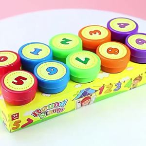 10PCS Cartoon Stamps Box Packaged Cute Patterns DIY Painting Decorations Stamps Various Styles Prize Gift Scrapbooking Props ZYF