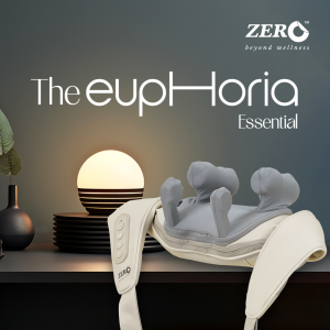 EUPHORIA Essential Neck Shoulder Massager Wireless Body Kneading Muscle relax Hands-free Neck Pain Relief Massager