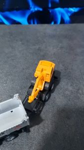 Diecast Miniatur Mainan Mobil Truk Trailer Kontainer Konstruksi Set Isi 2 Besi Metal