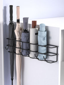 Wall-Mounted Umbrella Storage Rack Modern Simplicity Design Home Entrance Umbrella Stand Holder Hook Rain Umbrella Organizer