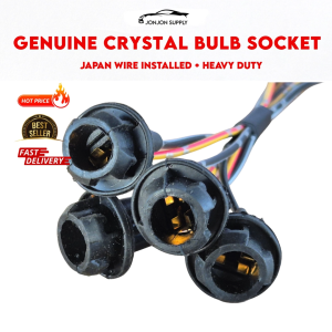 Genuine Crystal Bulb Socket with Japan Wire Heavy Duty for Automotive Use