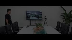 Tenveo 4K PTZ Zoomable Camera 8MP USB Video Conference Camera AI Tracking and Gesture Control Wide View Angle with 5X Digital Zoom and 10 Position Presets for Skype/Teams/Zoom Meetings Live Streaming