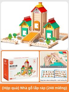 TONGMUXING | Bộ Xếp Hình Nhà 3D Khớp Nối Giáo Dục Cho Bé