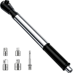 3 in 1 Ratchet Wrench 72 Tooth Offset Impact Extension Bar 1/2 Drive High Torque Auto Repair Hand Tool for Tight Space
