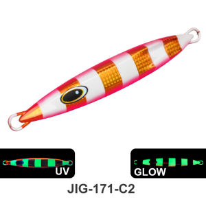 TEASER J171 Slow Pitch Jig Deep Sea Boat Fishing Metal Lure 150g–600g Glow-in-the-Dark Saltwater Jig Bait for Grouper & Amberja