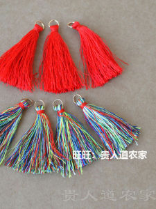 DIY Handmade Accessories Colorful Wire Fimbrilla Hair Clothing Earrings Shoes Mini Tassel Fringe Carrying Strap Decorations