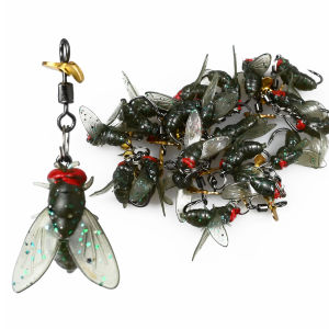 เหยื่อตกปลาแบบไบโอนิค 10 ชิ้น/20 ชิ้น พร้อมใบพัดหมุน ใบมีดโลหะหมุน ตะขอเบ็ดตกปลา