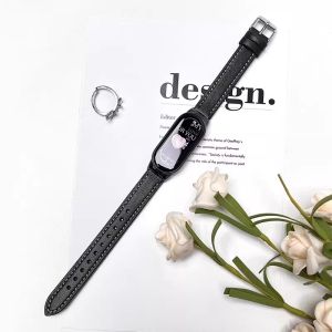 Uhada | Cool Cross Drill Design Leather Strap for Smart Bracelet 10