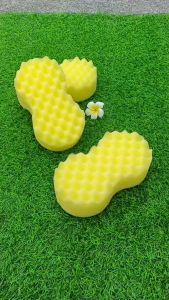 ฟองน้ำล้างรถ ทรงเลข8 ขนาด 5x8.5x2 นิ้ว เกรด A ซึมซับน้ำดีเยี่ยม