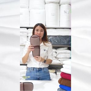 Master Care รองเท้าสลิปเปอร์ ผ้าด๊อบบี้ สไตล์มินิมอล นุ่ม ระบายอากาศดี ใส่ในบ้าน โรงแรม สีน้ำตาล
