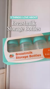 Orange and Peach Breastmilk Storage Bottles Milk Container Standard Neck (Box of 4+1 Free)