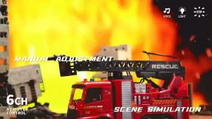 HENGJIAN MAINAN RC PMK PEMADAM KEBAKARAN SERIES WATER SPRAY SUARA SIRENE DAN LAMPU REMOTE 6CH