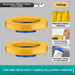 WONREFACT | Odor Prevention Automatic Closing Valve Toilet Flange