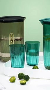 Indo 1866 -  Jug Air Minum Set 5 in 1 / Aesthetic Food Grade Teko / Water Kettle Serbaguna / Water Jug Multifungsi Transparant