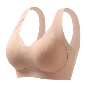 MiiOW | เสื้อชั้นในแบบเสื้อกั๊กไร้สายสำหรับผู้หญิง ทรงเต็มหน้าอก ป้องกันการหย่อนคล้อย ไม่มีโครง เสื้อชั้นในแบบเกาะอก ทรงเข้ารูป ด้านหลังสวยงาม