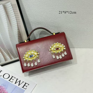 JW PEI | 2026 New Luxury Retro 3D Jewelry Eyes High-end Creative Design Shoulder Single Shoulder Crossbody Bag Retro Pearl Diamond Eye