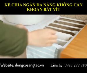 Kệ chia ngăn đa năng không cần khoan không cần bắt vít lắp đặt nhanh chóng chia ngăn thuận tiện