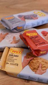 Jovi Modelling Air Dry Clay (Assorted Colours)  (Imported from Spain) Tanah Liat (Pelbagai warna)