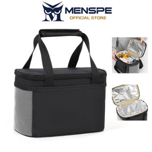 MENSPE Camping Food Bag Large Capacity Insulation Bag Waterproof  Cloth Outdoor Picnic Bag Storage Ice Bag Hand Bag Keep Warm Cold Fresh for Hiking Beach Camping