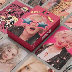 55-Piece Pink Ink Laser Etched Small Cards Creative Cultural Gift Postcards with Beautiful Images of Park Chae Young