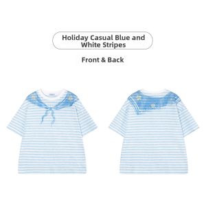 MUCMUKN | Lightweight Cotton Stripe T-shirt