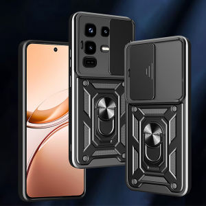 Military Slide Camera Armor Phone Cover for Infinix Note 50 Pro Plus Note 50S 50X 40X 5G 50Pro 4G Car Magnetic Ring Stand Case
