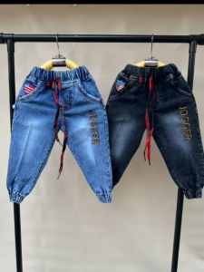 celana anak laki laki kain jeans tebal usia 4-12 tahun