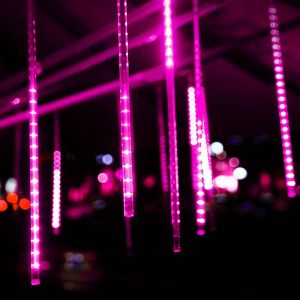 8 Tubes LED Meteor Shower Lights 220V EU Plug Waterproof Christmas String Light Garden Wedding Party New Years Decorations