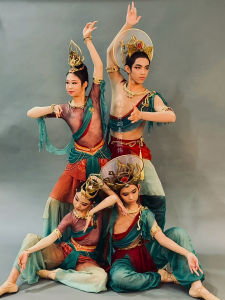 Ancient Echoes Flying Sky Performance Costume Silk Road Foreign Lands Dance Suit Childrens Fashion Classical Dance Clothes