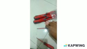 obeng listrik set 6 pcs gagang karet FREED