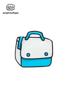 JumpFromPaper Play Hookey-Blue JFP011 fishing shoulder bagKawaii Shoulder Bag Cute2D Drawing Cartoon Crossbody Bags for menComputer Messenger bag14 Inch Laptop for Travel Work