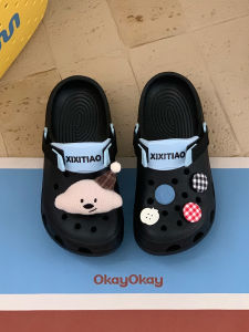 XIXITIAO | Creativity Button Puppy Design Kids Beach Sandals