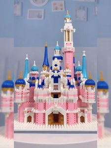 Mainan Brick Seri istana disney Blok Bangunan DIY benteng Block Mainan Anak Perempuan