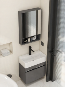 NIUNAISI | Stainless Steel Bathroom Cabinet 30cm