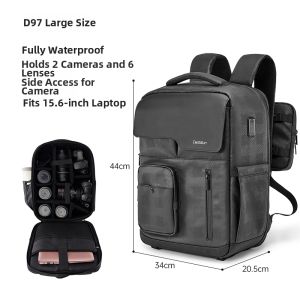 Cwatcun | Luxury Casual Multi-lens Camera Backpack