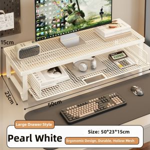 MUGG | Monitor Riser with Drawer File Storage Display Shelf