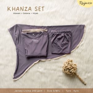 Setelan Baju Anak Perempuan oneset bayi perempuan 1 2 3 4 5 tahun Jersey KHANZA SET