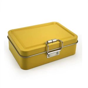 Flip Top Mini Fishing Tackle Iron Box Portable Bait Storage Case Multifunctional Lure Fishing Accessories Organizer Box
