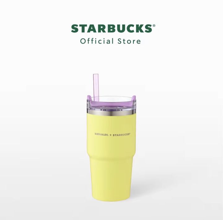💛💜New+พร้อมส่ง💜💛แก้วแบรน Starbucks X Stanley💛รุ่น Delightful💜รุ่นใหม่ ...