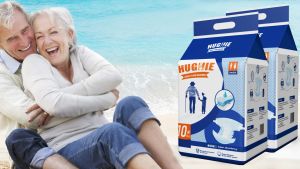 HUGHIE Lightweight Leak-Proof Tape Diaper Adult Diapers M/L/XL (2000ml x 100pcs)