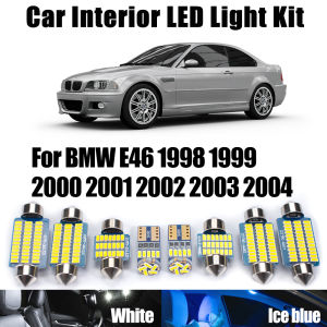 20Pcs For BMW E46 1998-2000 2001 2002 2003 2004 Car Accessories Courtesy Bulbs Canbus LED Interior Dome Reading Trunk Light Kit