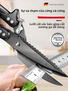 MONLEYTA | Thắt chặt thép không gỉ bằng titan đen dùng trong nhà bếp dùng để cắt xương gà vịt ngỗng mạnh mẽ của Đức